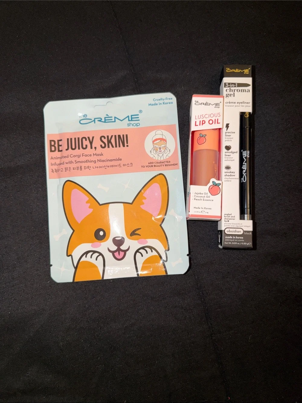 the CRÈME shop Luscious Lip Oil - Peach Pink 1-$25 comes with face mask Bundle